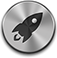 The Launchpad icon is the symbol of a rocket ship