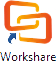 The Workshare icon is the symbol of two orange links