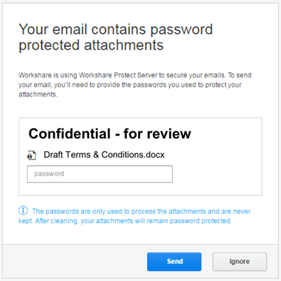 knowledgebase - Protect Server - Handling Password Protected Attachments